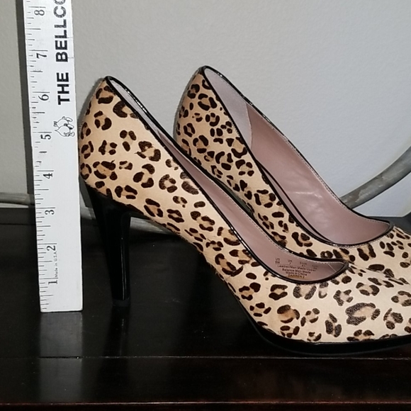 Franco Sarto Leopard heels size 9W - Picture 4 of 6